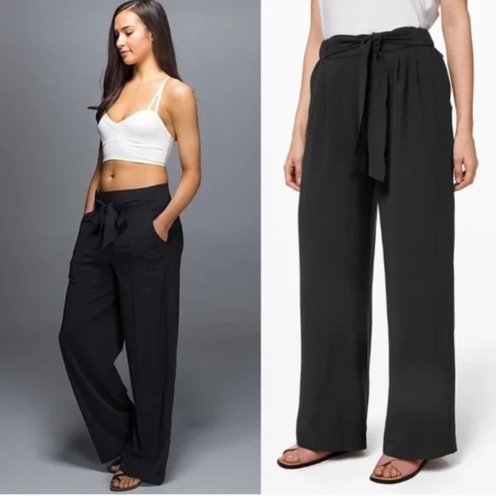 Lululemon Noir Wide Leg Trouser